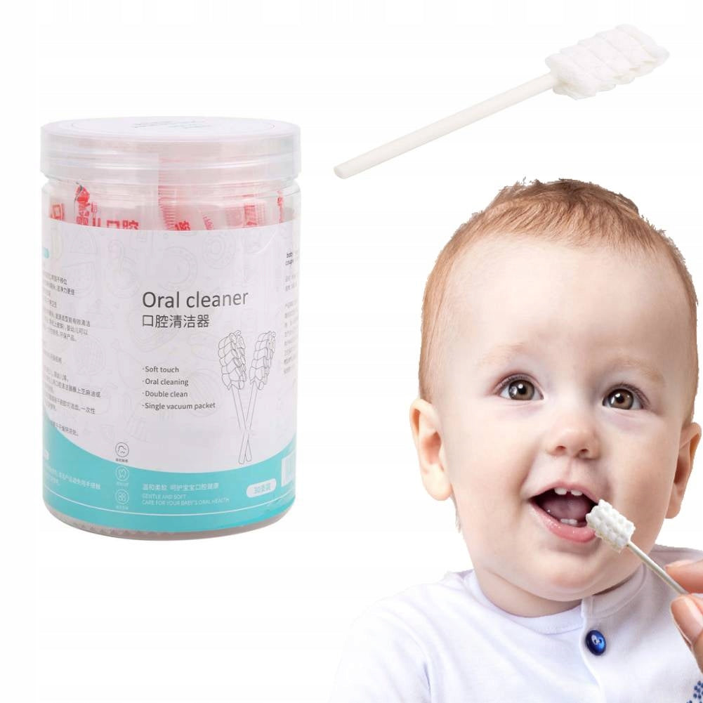 30 PCS BABY TONGUE CLEANER ORAL HYGIENE GAUZE