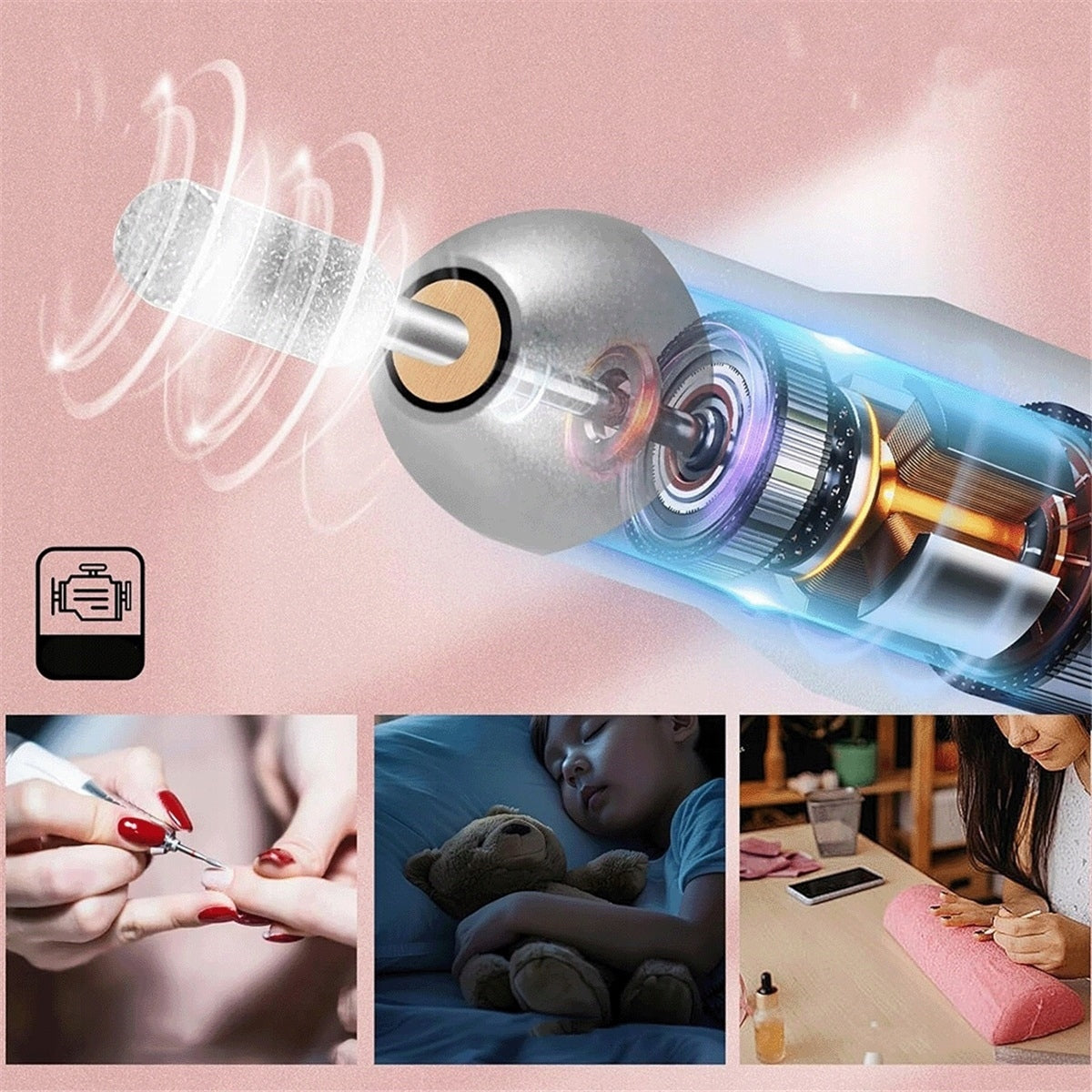 30000RPM NAIL MACHINE WITH 13 TIPS FOR POLISHING AND CUTTING Medical device no