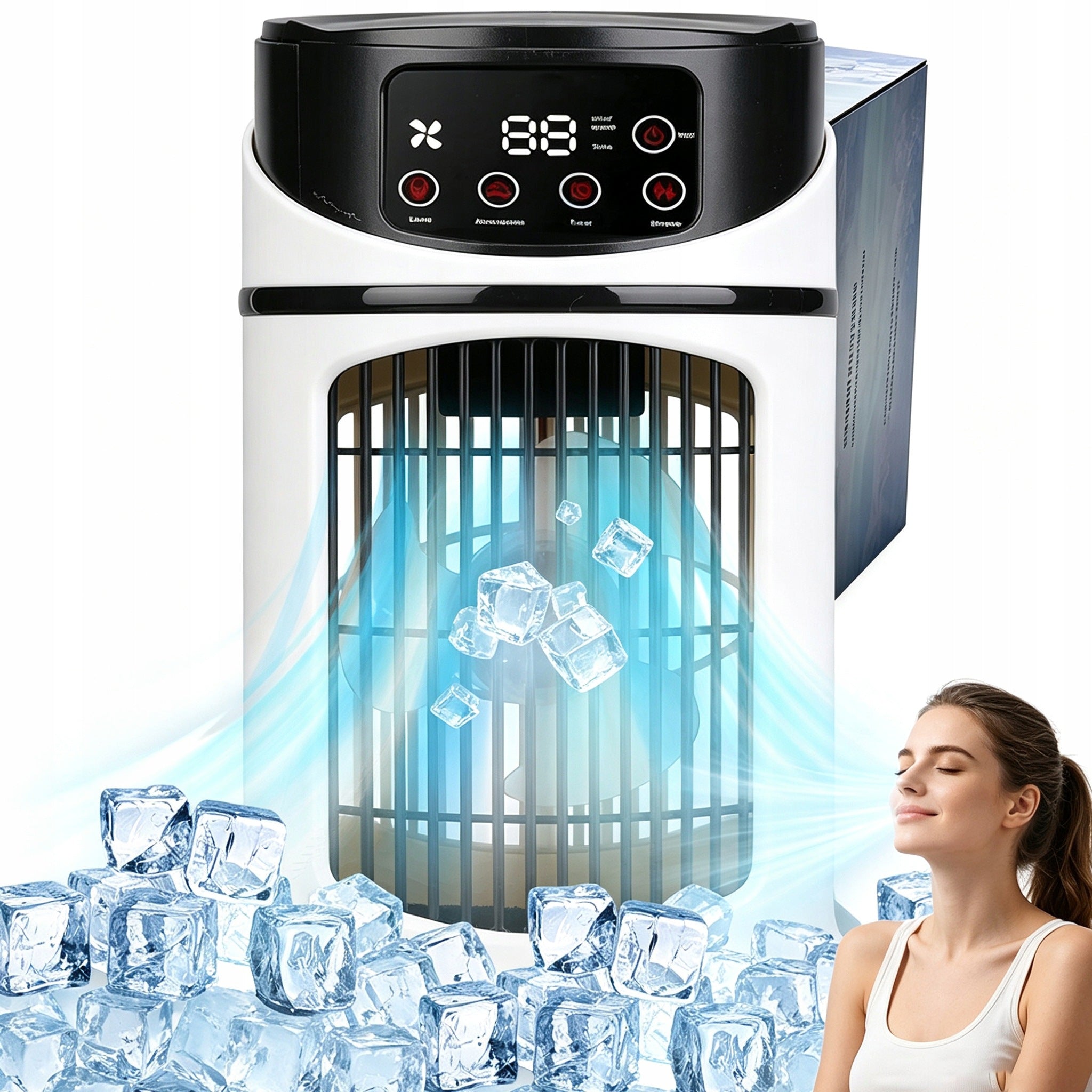 300ML SMALL PORTABLE AIR CONDITIONER WITH 6 GEARS TIMER 10W