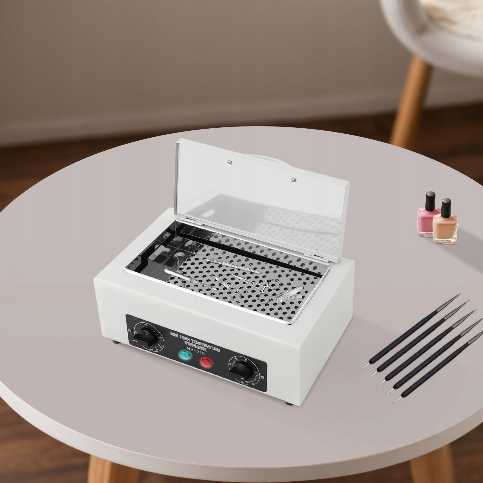 300W Nail Tool Steriliser, High-Temperature Dry Cabinet Nail Tool Cleaner Manufacturer code NTS123