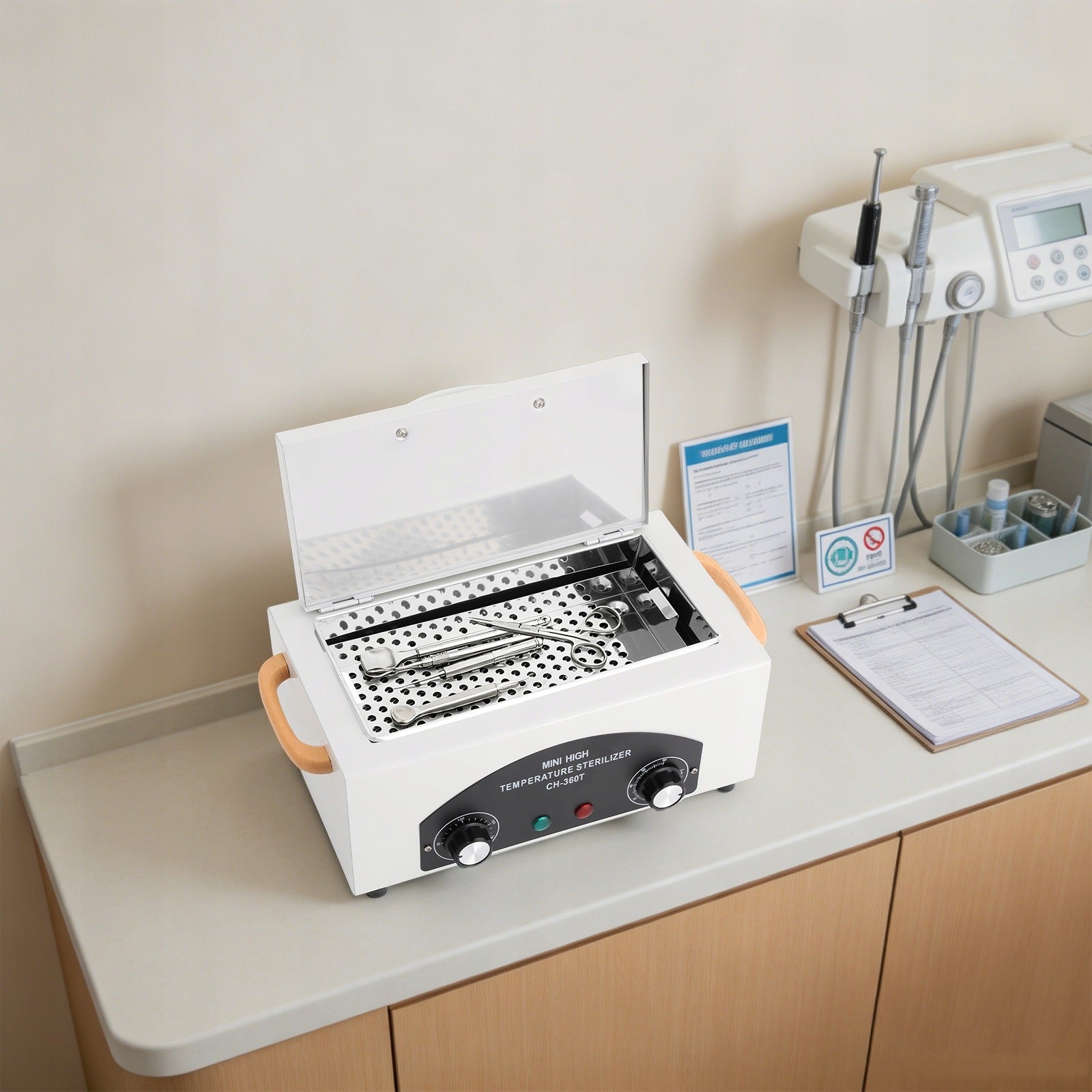 300W STERILIZATION CABINET WITH HANDLES, EUROPEAN STANDARD Packaging status original