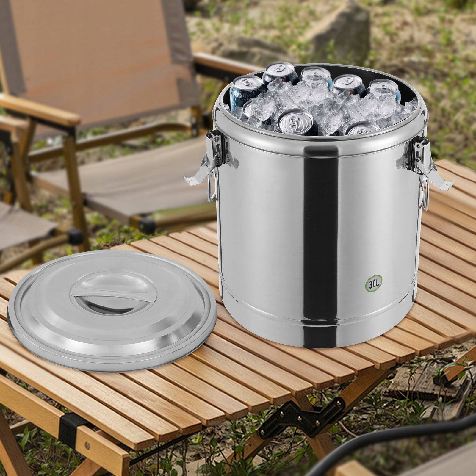 30L Insulated Soup Container Insulated Soup Conveyor Silver Manufacturer code Insulated Soup Container