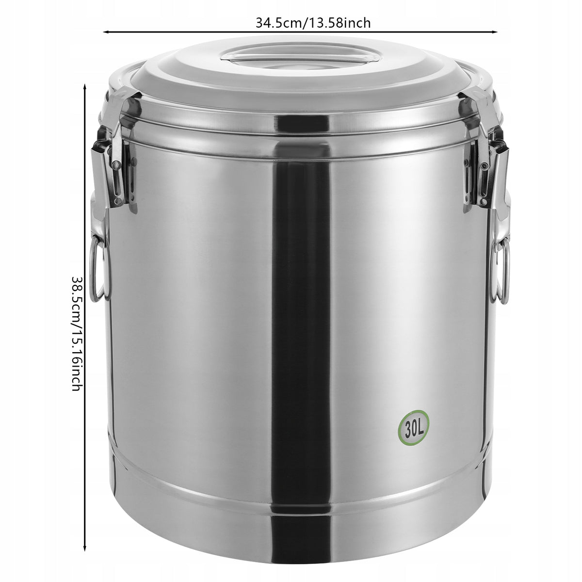 30L Insulated Soup Container Insulated Soup Conveyor Silver Packaging status original