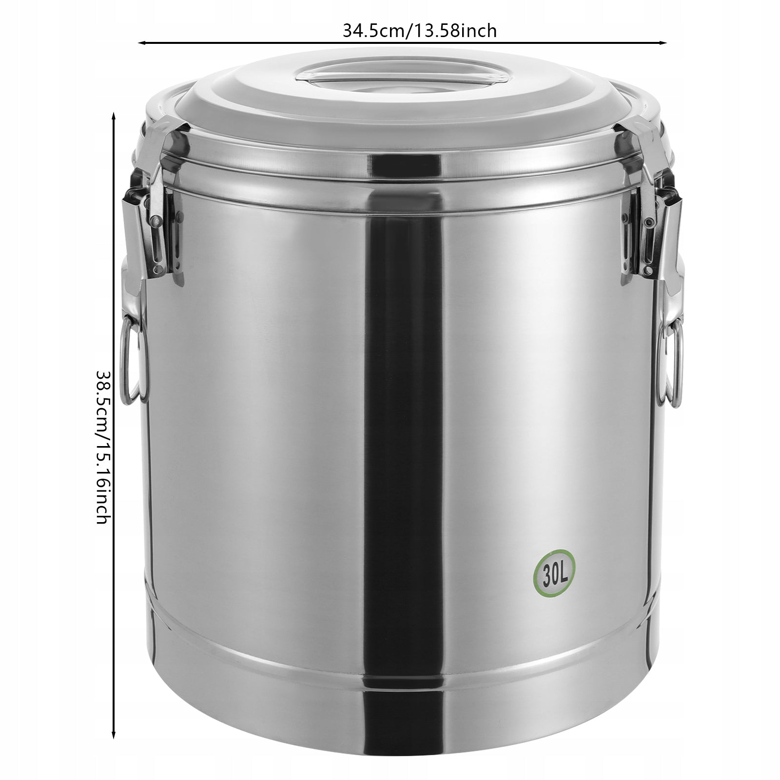 30L Insulated Soup Container Insulated Soup Conveyor Silver Packaging status original