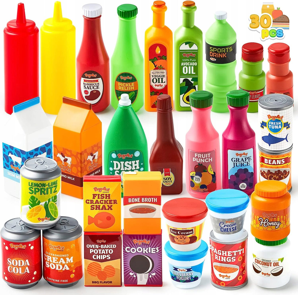 30X TOYS ARTIFICIAL FOOD DRINKS GIFT LEARNING KITCHEN BABY SHOP