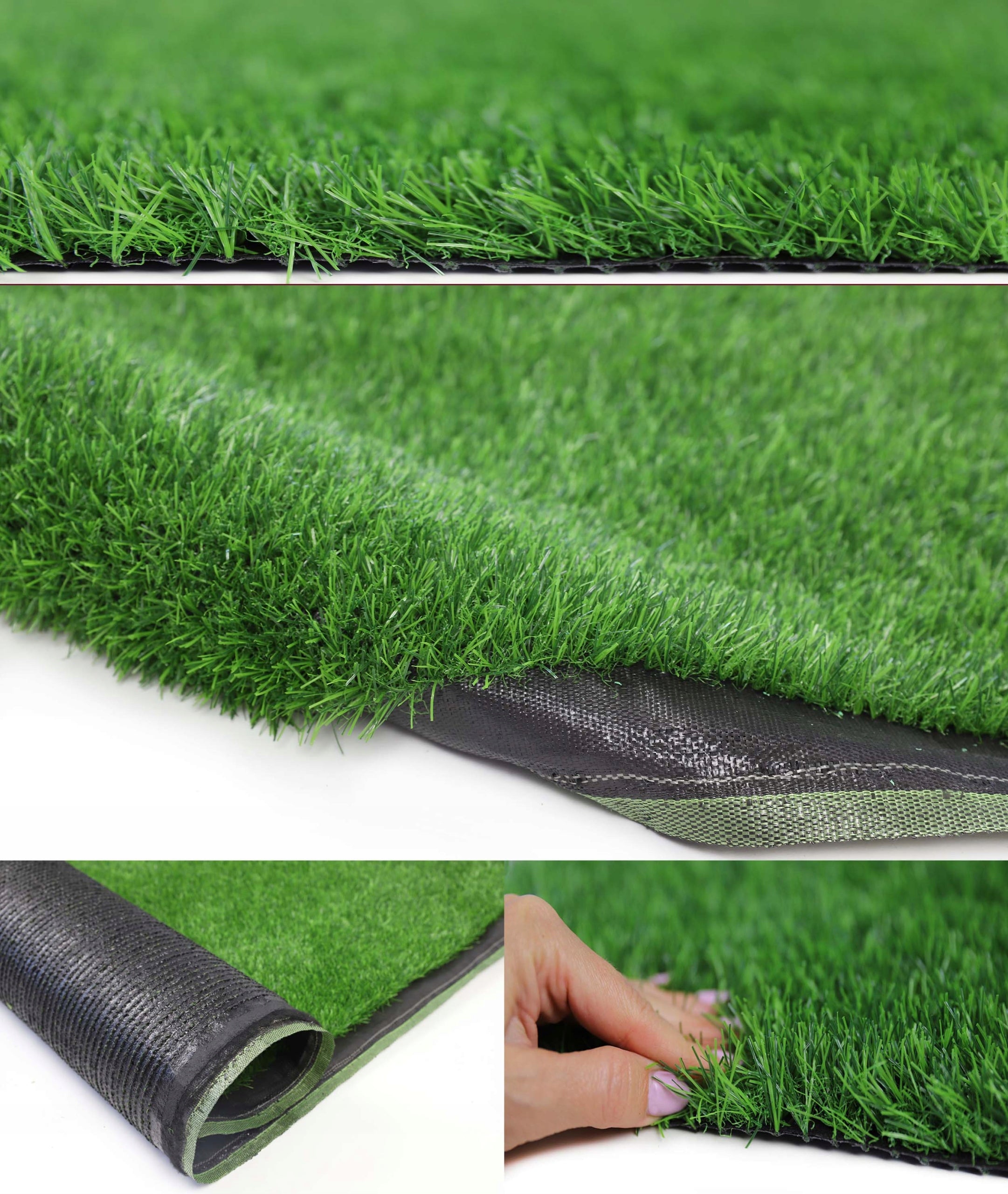 30mm DENSE ARTIFICIAL GRASS IDEAL FOR BALCONY TERRACE 3M Color green