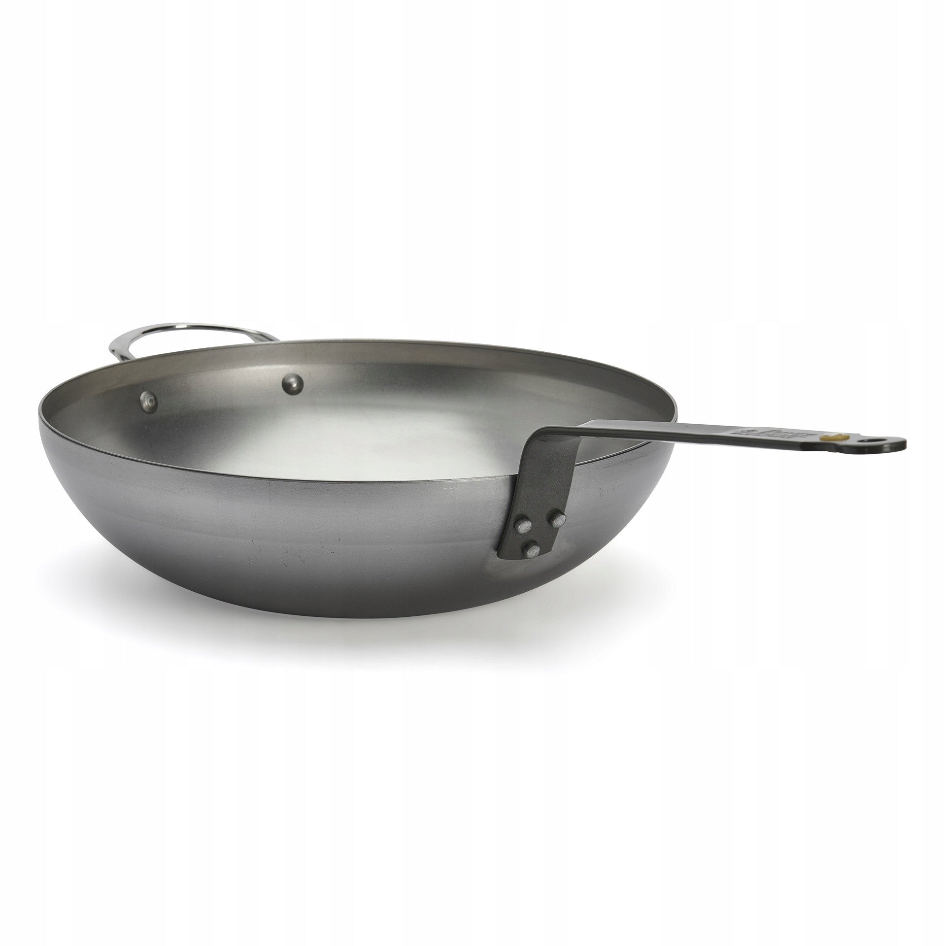 32 cm steel wok for induction of frying without coatings Mineral B de Buyer Brand de Buyer