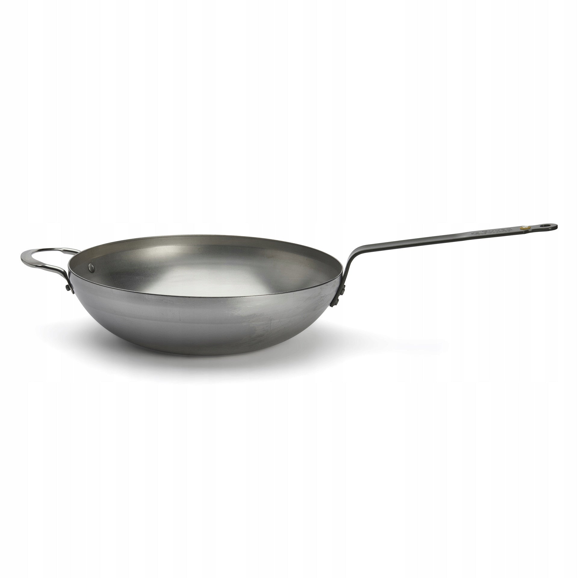 32 cm steel wok for induction of frying without coatings Mineral B de Buyer Diameter 32 cm