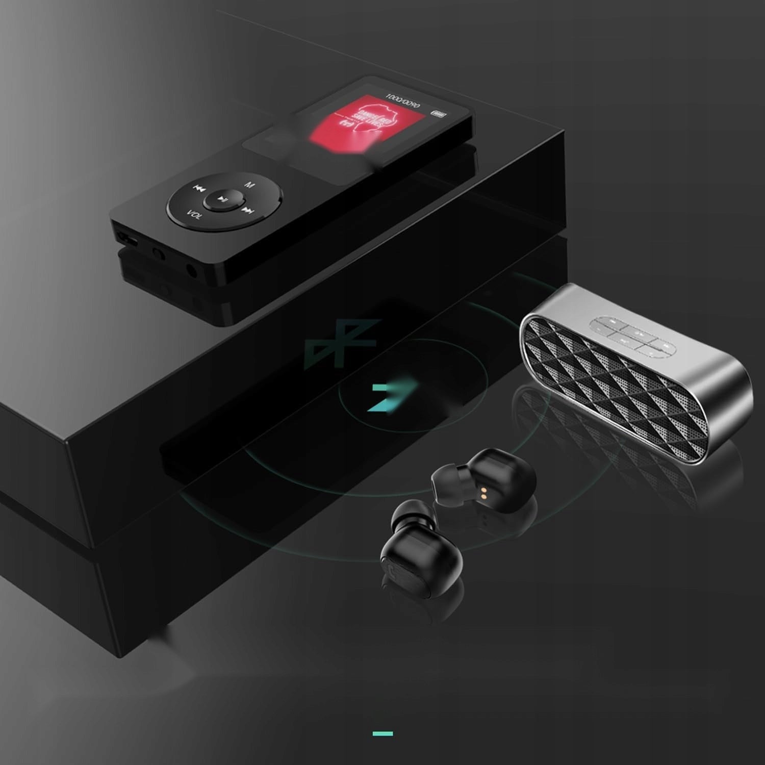 32GB BLACK BLUETOOTH PLAYER WITH BUILT-IN RADIO SPEAKER Brand no brand
