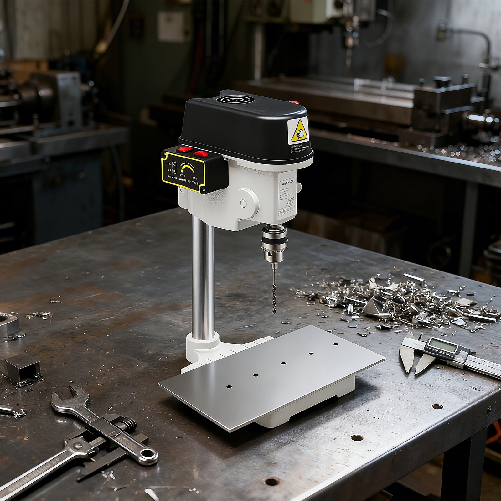 340W Mini Bench Drill Press Corded Mini Table Drill 3 Speed 0-16000rpm Iron Manufacturer code JZONLM-000200EU