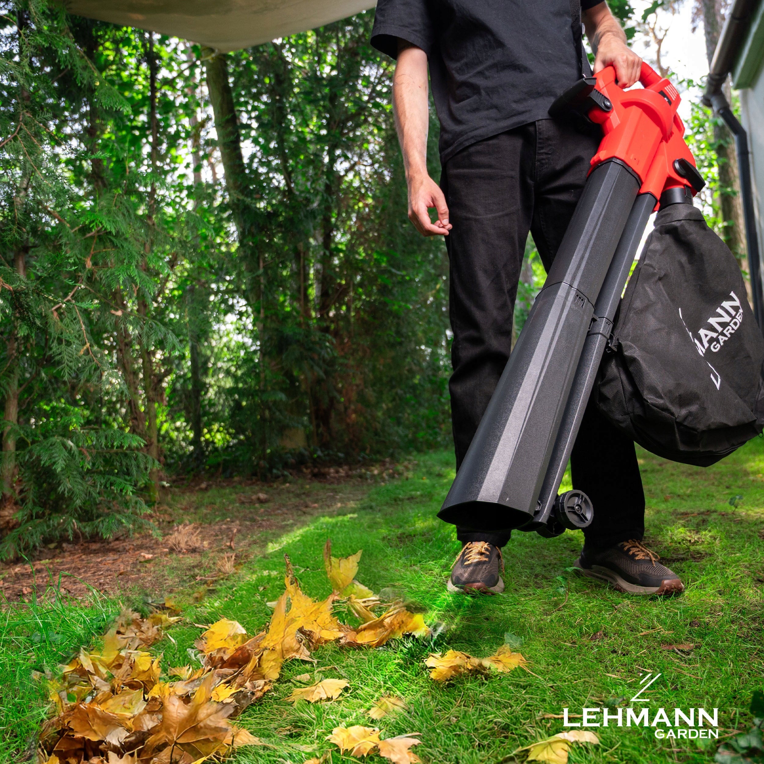 3500W ELECTRIC LEAF BLOWER 40L GARDEN SHREDDER VACUUM CLEANER 2IN1 Packaging status original