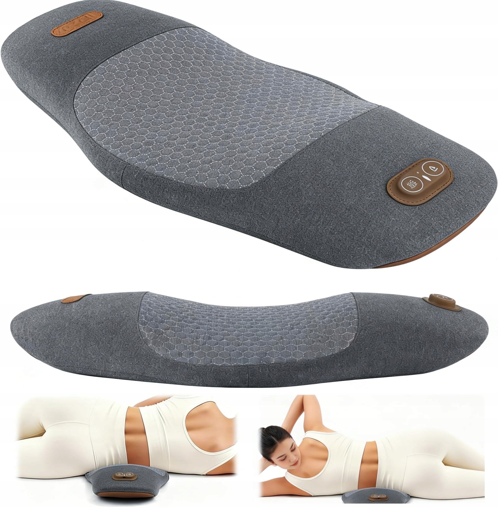 359W 3IN1 ELECTRIC BACK MASSAGER FOR SPINE NECK VIBRATION PILLOW