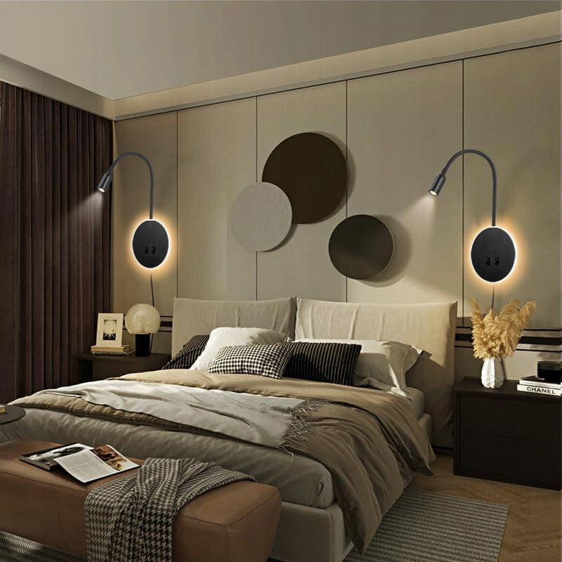 360° ROTATING NIGHT LIGHT, GOOSENECK WITH SWITCH, 3 IN + 7 IN, LIVING ROOM EAN (GTIN) 6951000625370