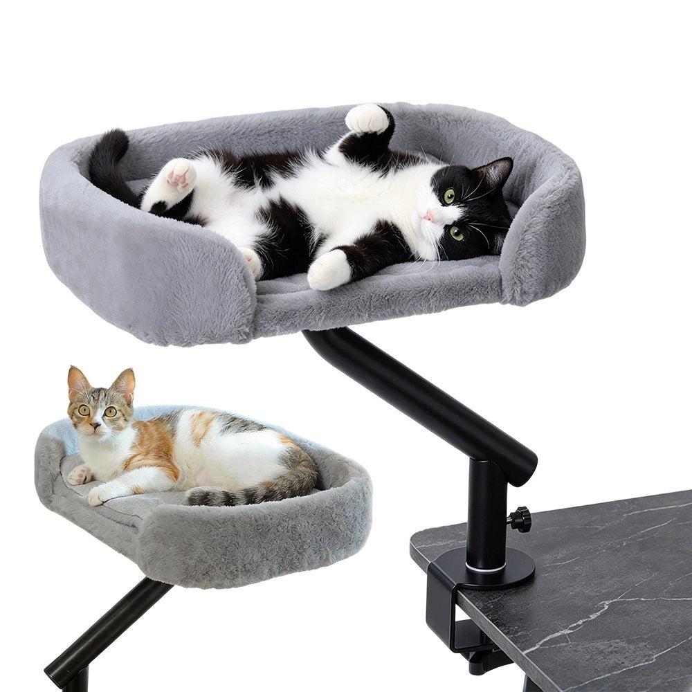 360° Rotating Cat Hammock with Mounting Buckle for Living Room