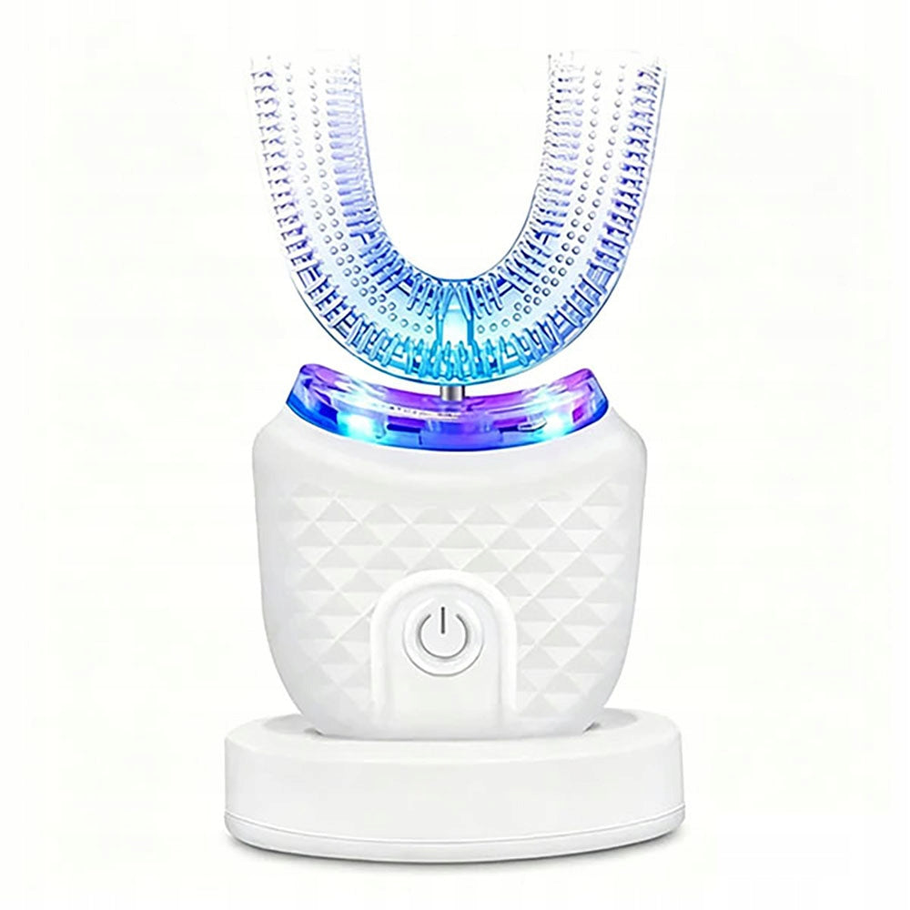 360 U-SHAPE SONIC TOOTHBRUSH FOR CHILDREN AND ADULTS TEETH WHITENING Dominant color white