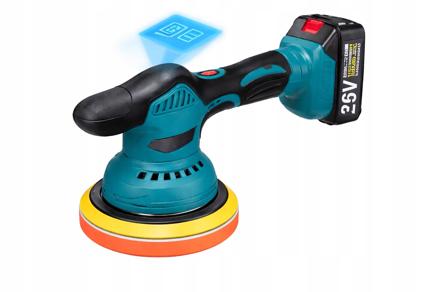 36V CAR BATTERY OPERATED POLISHER + 2x AKU 5.0AH STRONG Brand AppTech