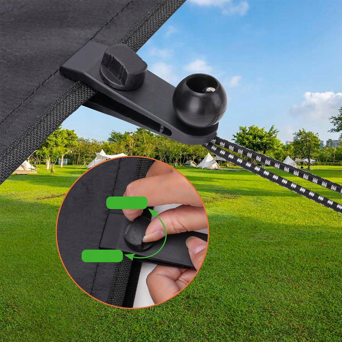 36X CLAMP CLIP TENSIONER FOR FIXING TARPAULINS AND AWNINGS–TWISTED HANDLE Brand no brand