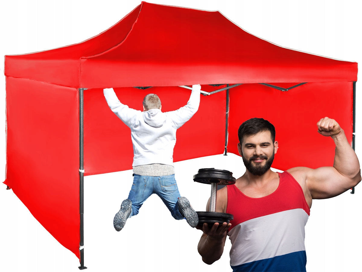 38 KG 3x4,5 STRONG GARDEN TENT COMMERCIAL PAVILION Express Stand Packaging status original