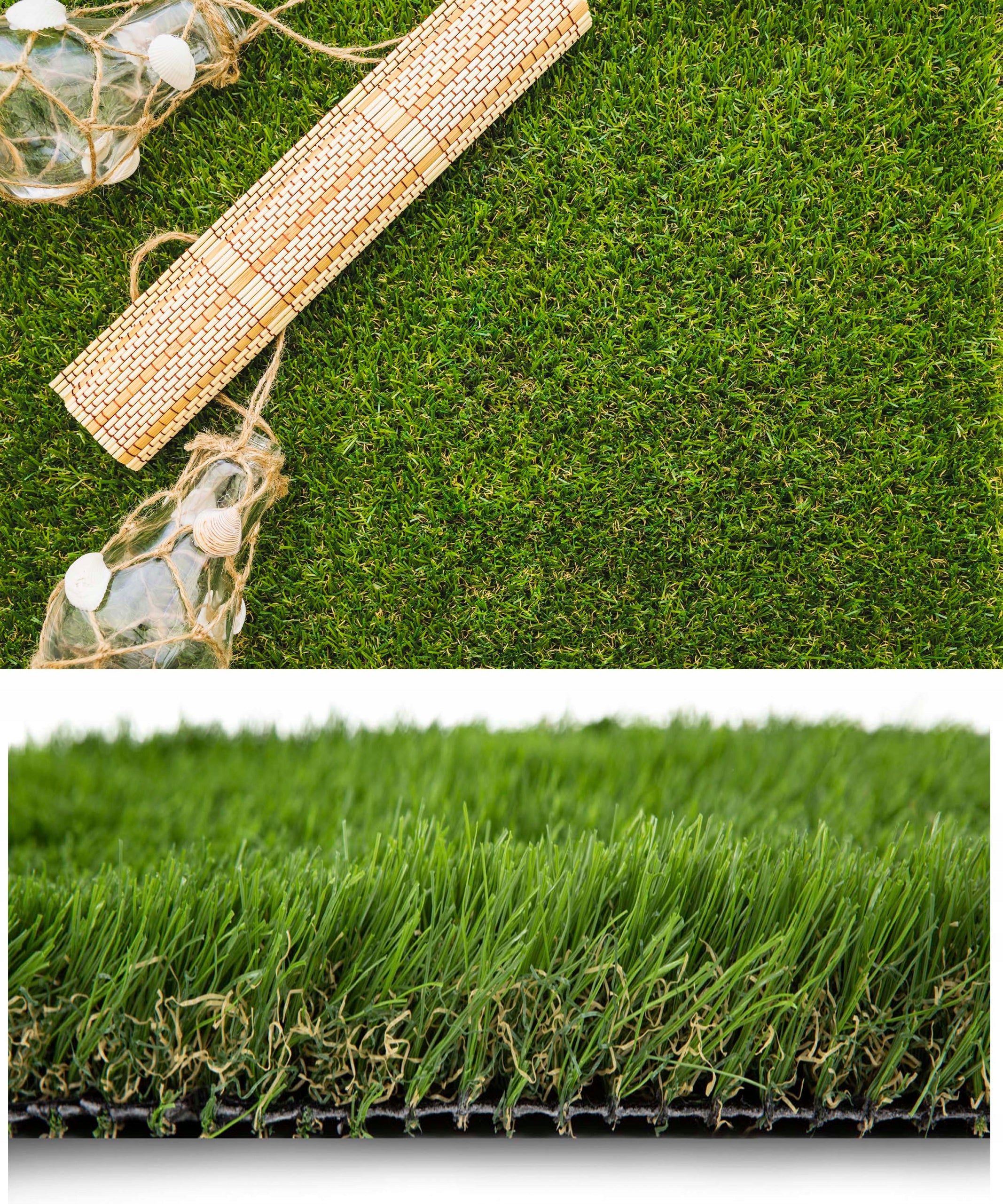 38mm ARTIFICIAL GRASS THICK SOFT FOR BALCONY TERRACE 2m