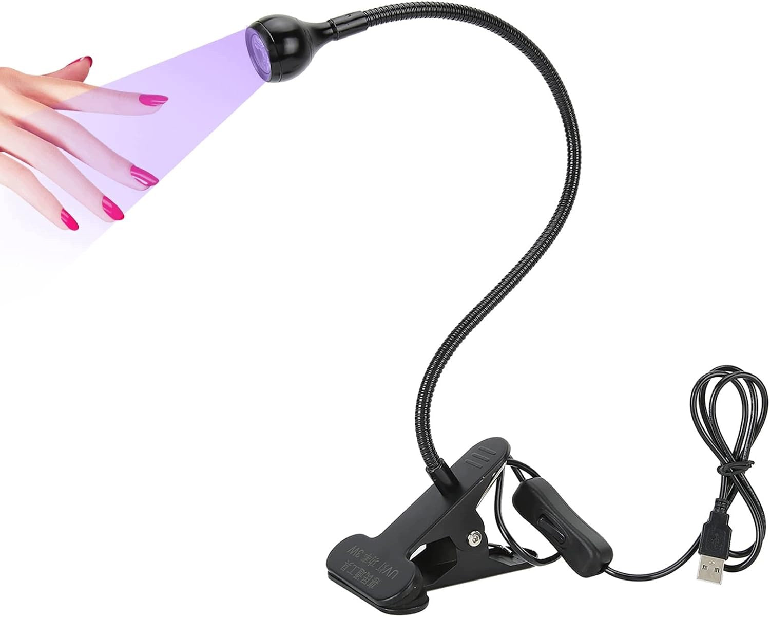 395nm UV LED Black Light, Portable Gel Nail Lamp Type "Goose