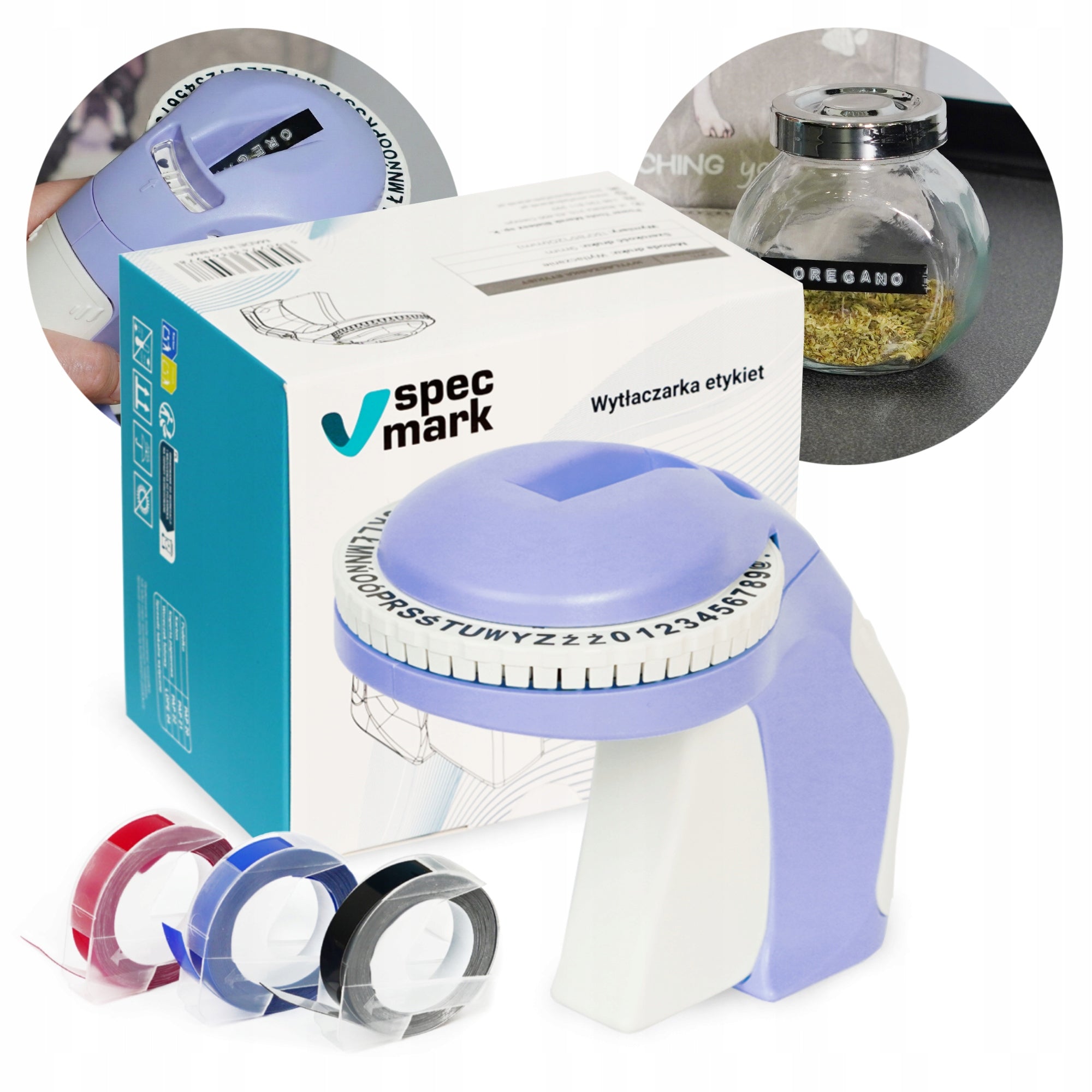 3D Extruder Specmark Tape Label Printer 9mm polish Signs For Office