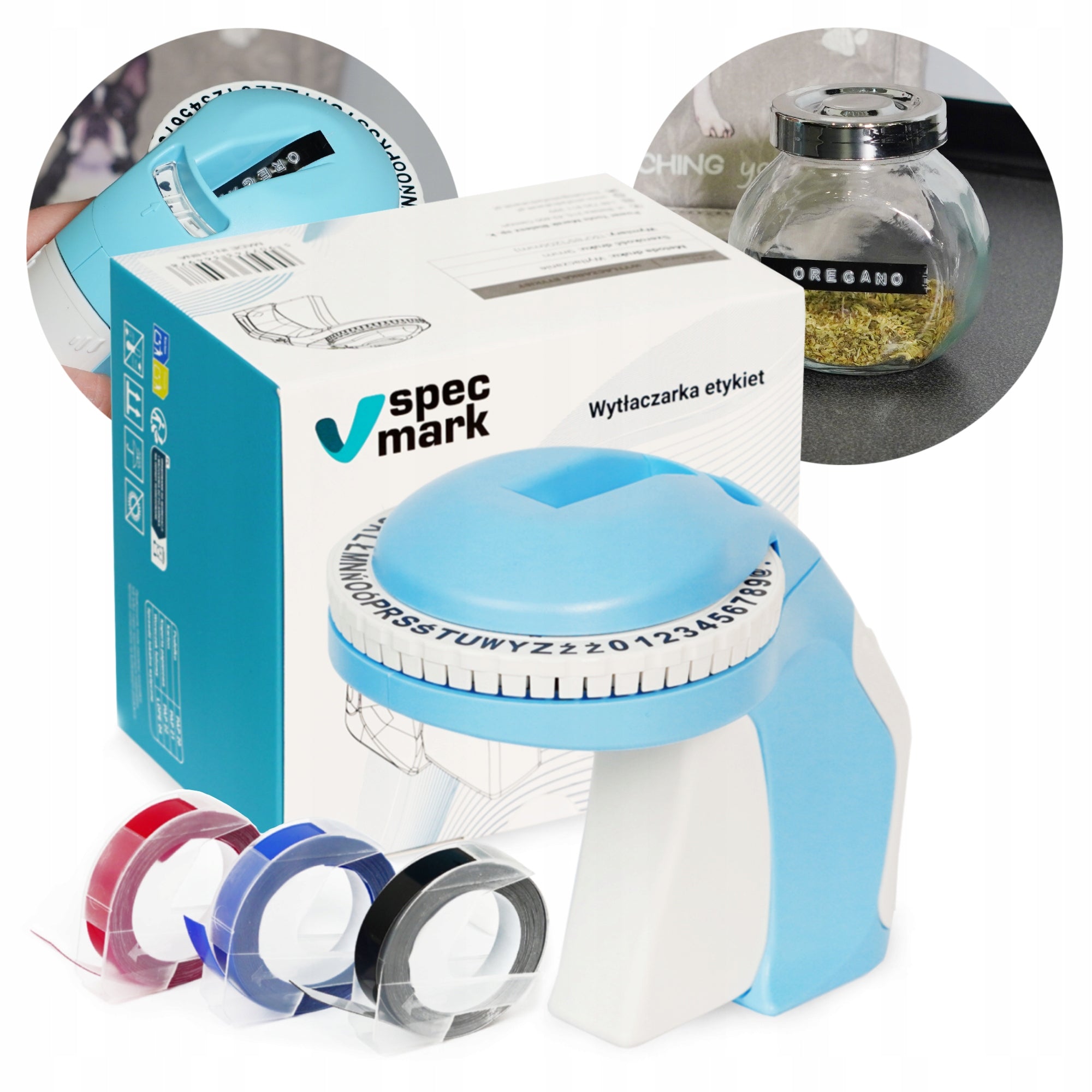 3D Extruder Specmark Tape Label Printer 9mm polish Signs For Office