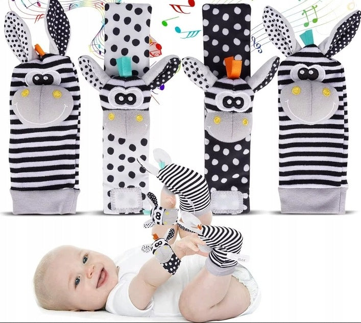 3D Giraffe Ratchet Socks 0-24m Sensory Kit for Babies Packaging status original