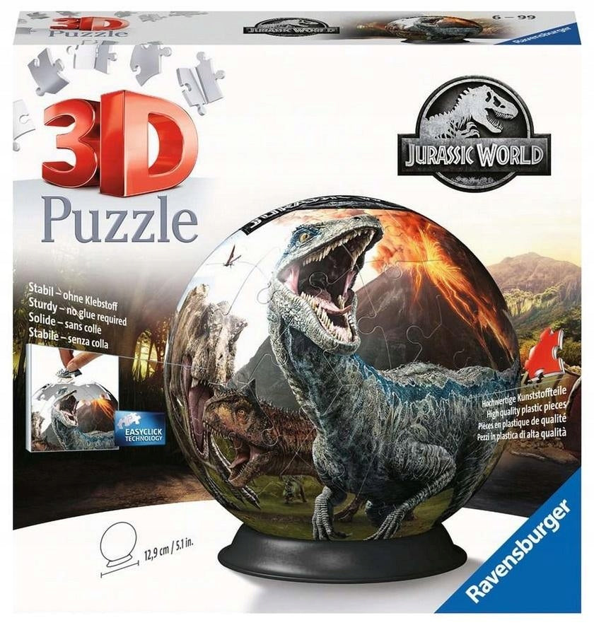 3D Puzzle Ball - Jurassic World - 72 Pieces