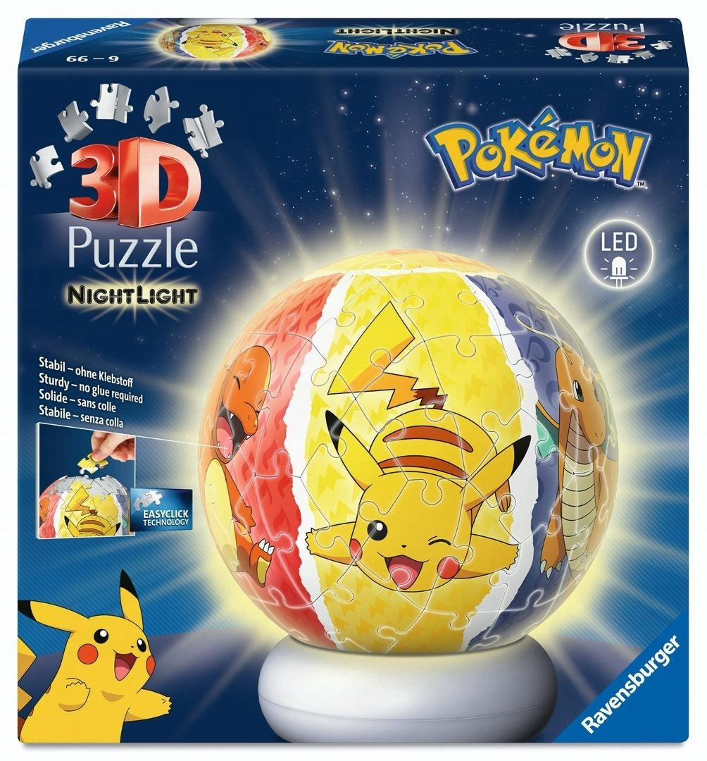 3D Puzzle Night Light Pokemon