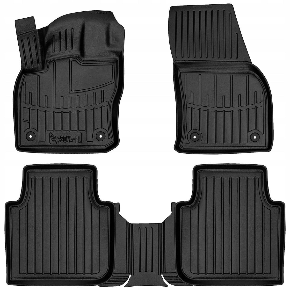 3D Rubber Rugs Skoda Kodiaq I (2016-2024)