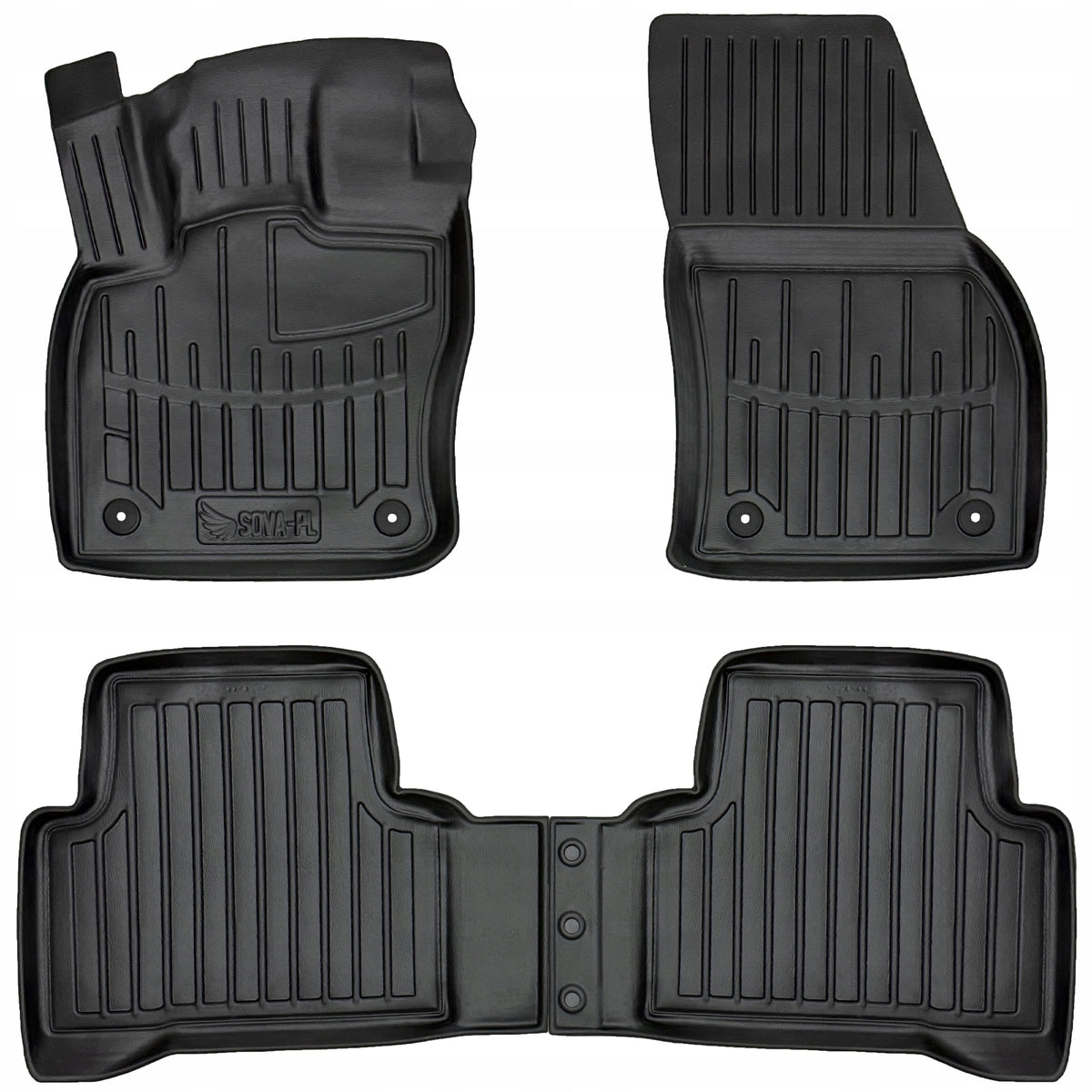 3D Rubber Rugs for Volkswagen Touran III (2015-2026)