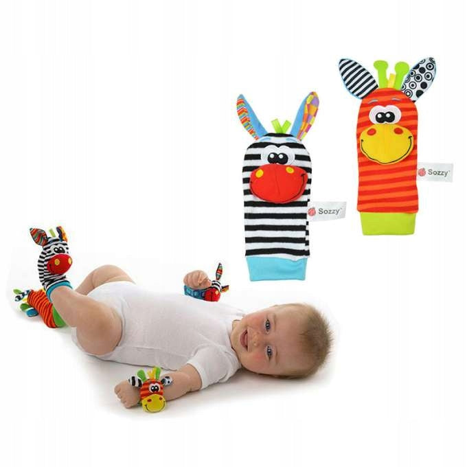 3D SOCKS + RATTLE HANDLE BANDS 4PCS Brand no brand