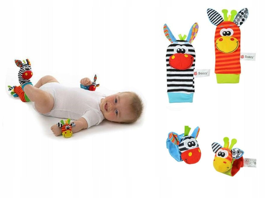3D SOCKS + RATTLE HANDLE BANDS 4PCS