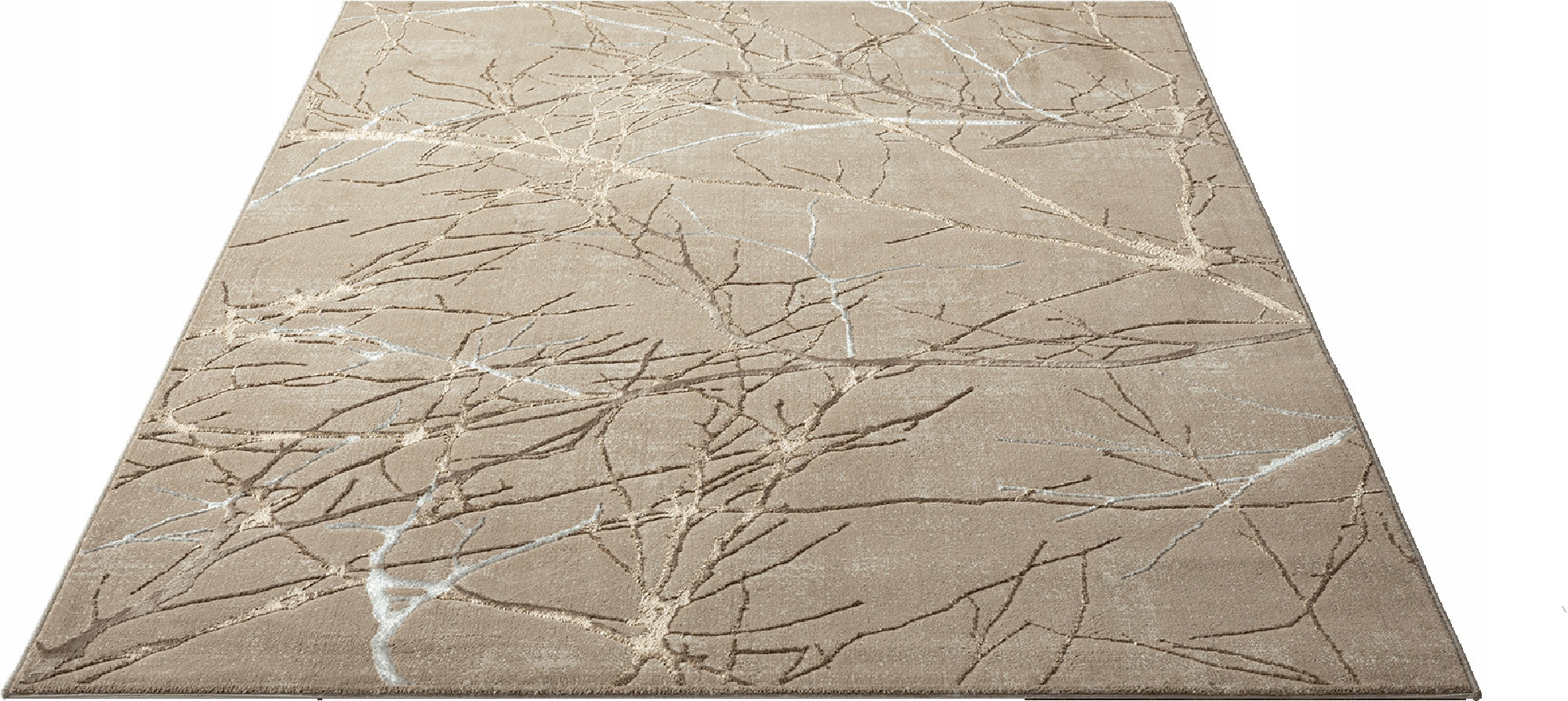 3D carpet short hair modern Mila the carpet beige and gold 200x290 Manufacturer code the carpet