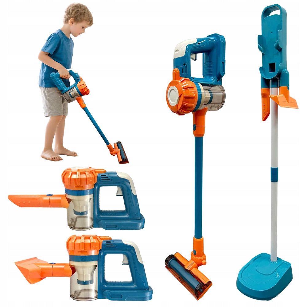 3IN1 BATTERY OPERATED TOY UPRIGHT VACUUM CLEANER WITH SUCTION FUNCTION AND SOUND Packaging status original