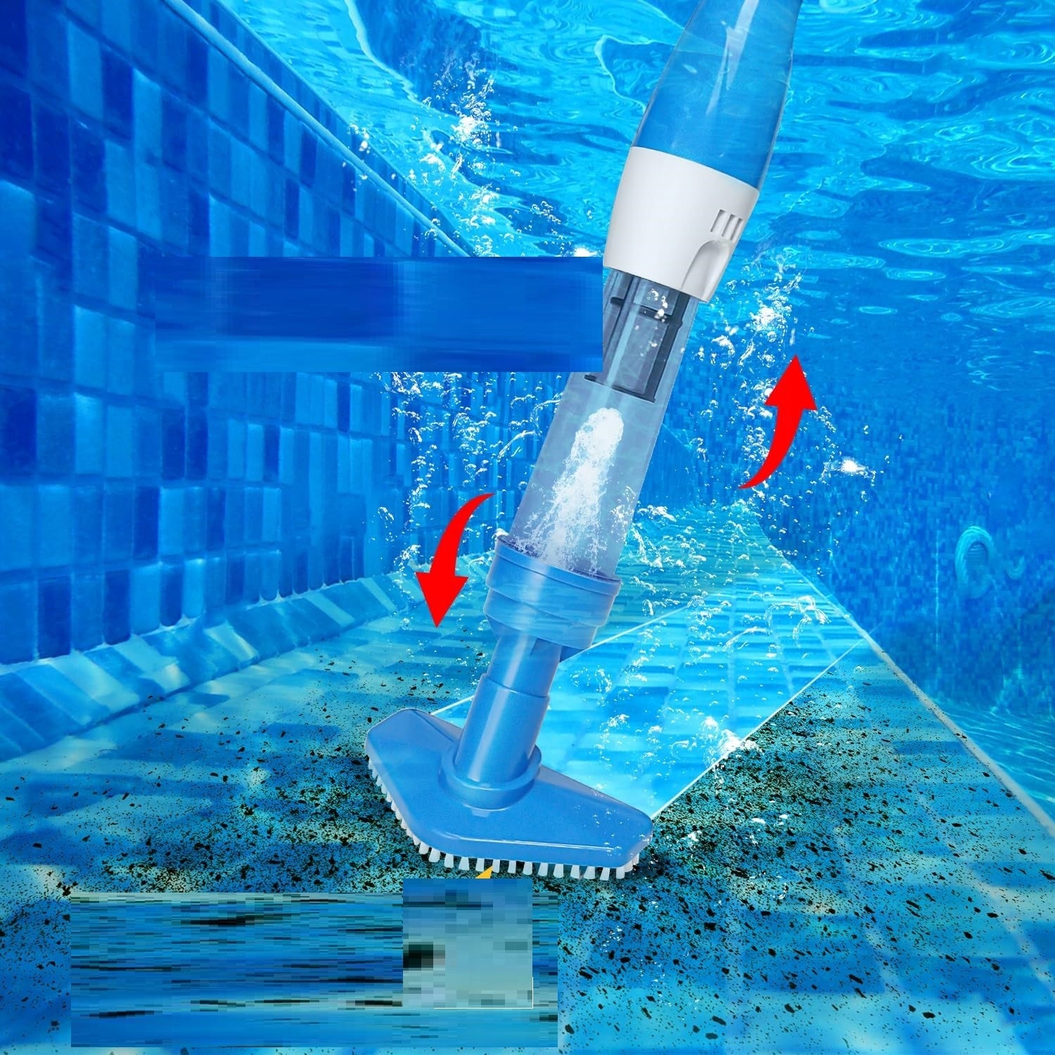 3IN1 CORDLESS POOL VACUUM CLEANER CORDLESS 90 MIN TELESCOPE
