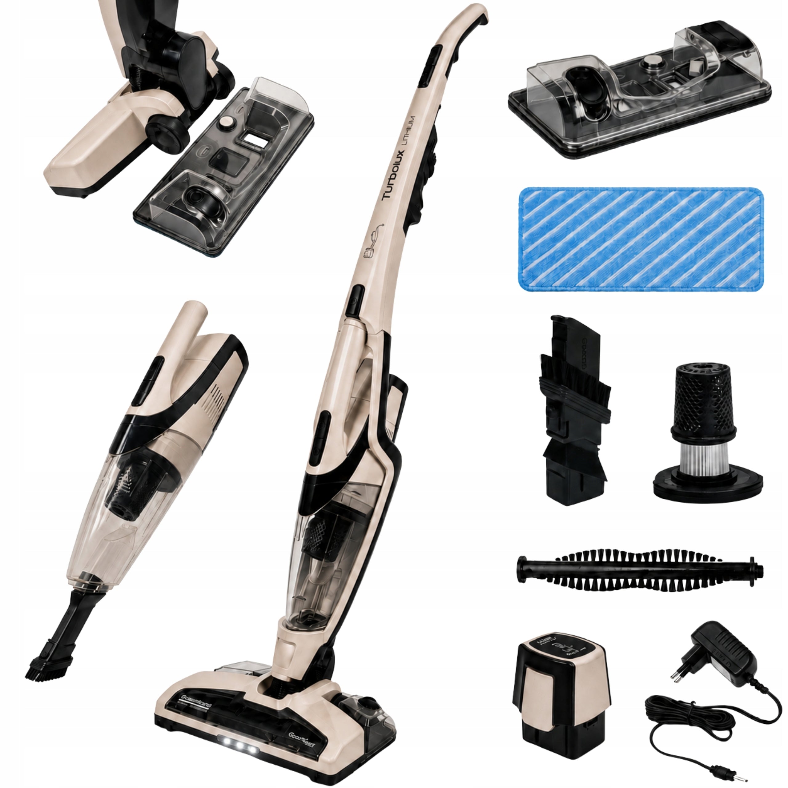 3IN1 CORDLESS VERTICAL HANDHELD MOP VACUUM CLEANER WITH MOPPING FUNCTION