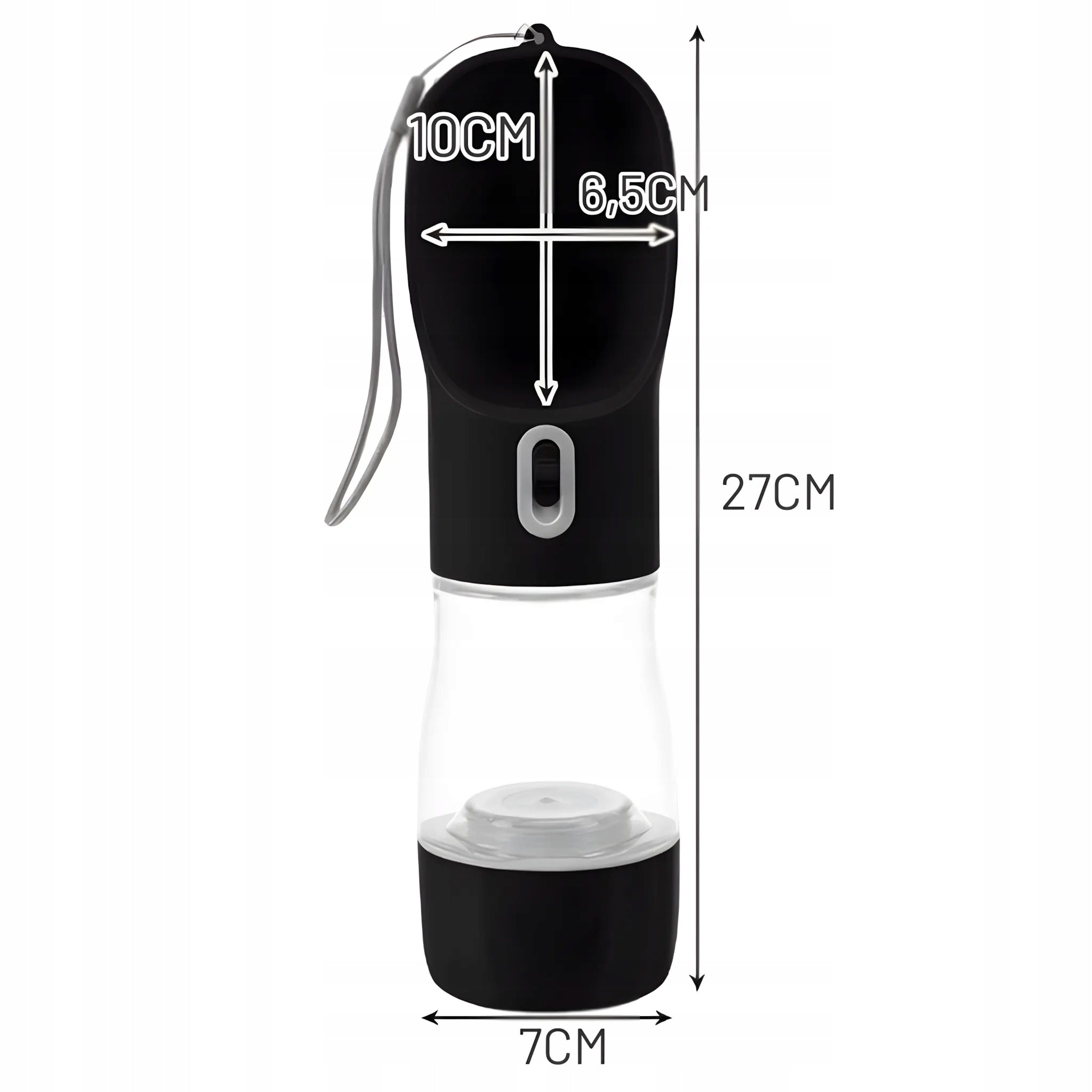 3IN1 DOG WATER BOTTLE DRINKER BOWL WATER FOOD AUTO TRAVEL WALK SUMMER 0,3L Packaging status original