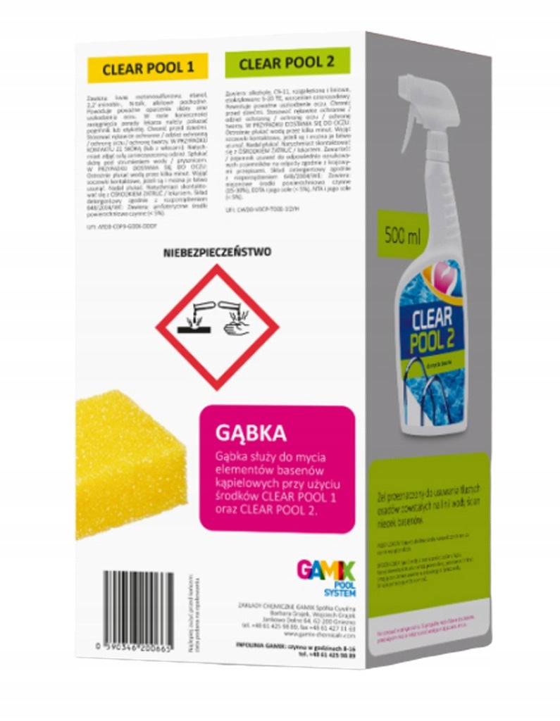 3IN1 POOL CLEANING KIT GAMIX REMOVES LIMESCALE DEPOSITS FROM POOLS Manufacturer code G413990