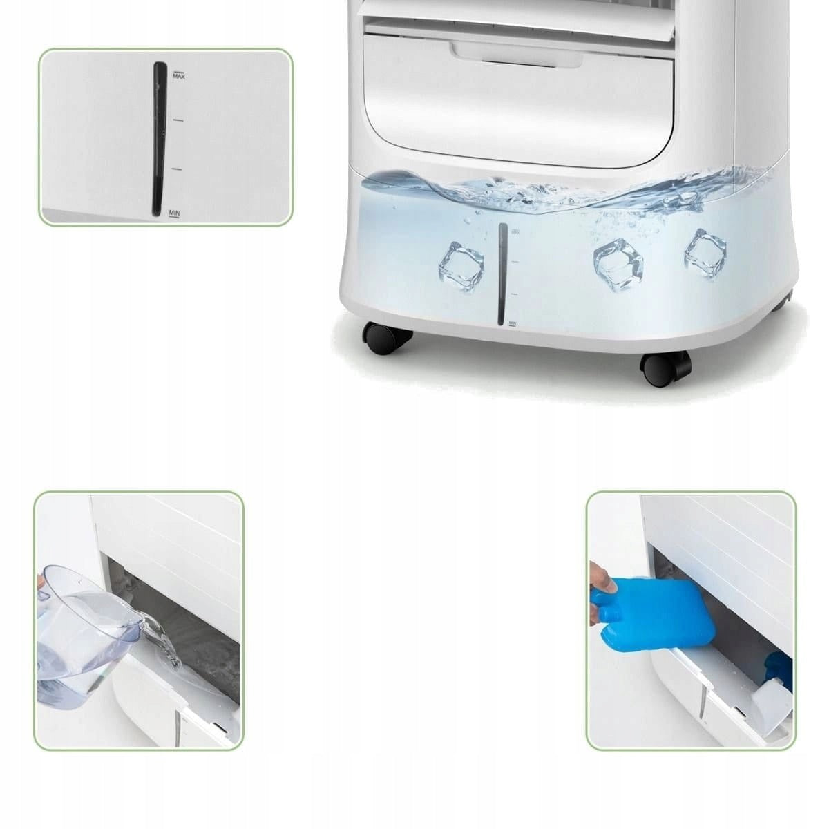 3IN1 PORTABLE AIR CONDITIONER WITH FAN AND HUMIDIFIER 39 X 33 X 74 CM Brand Costway