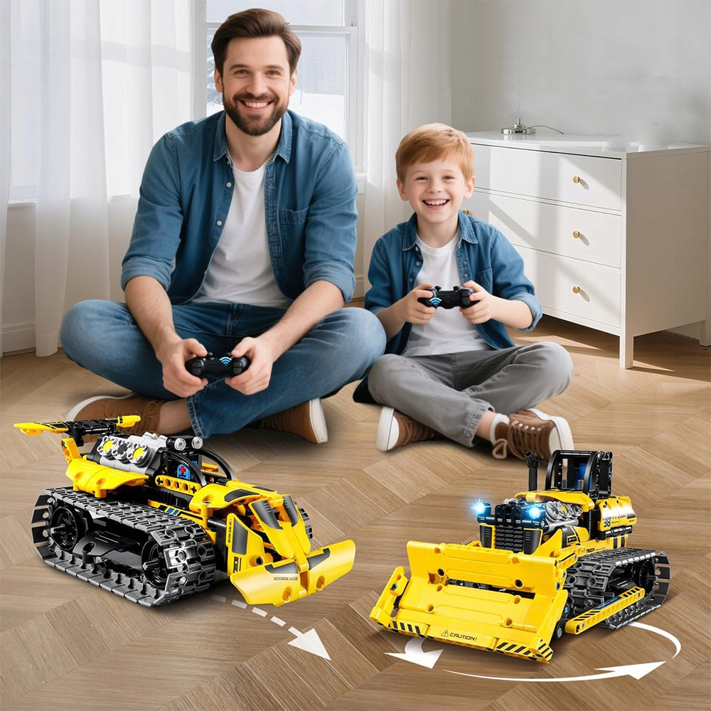 3IN1 PROGRAMMABLE ROBOT LARGE CONSTRUCTION KIT AND REMOTE CONTROL 452PCS Effects movement