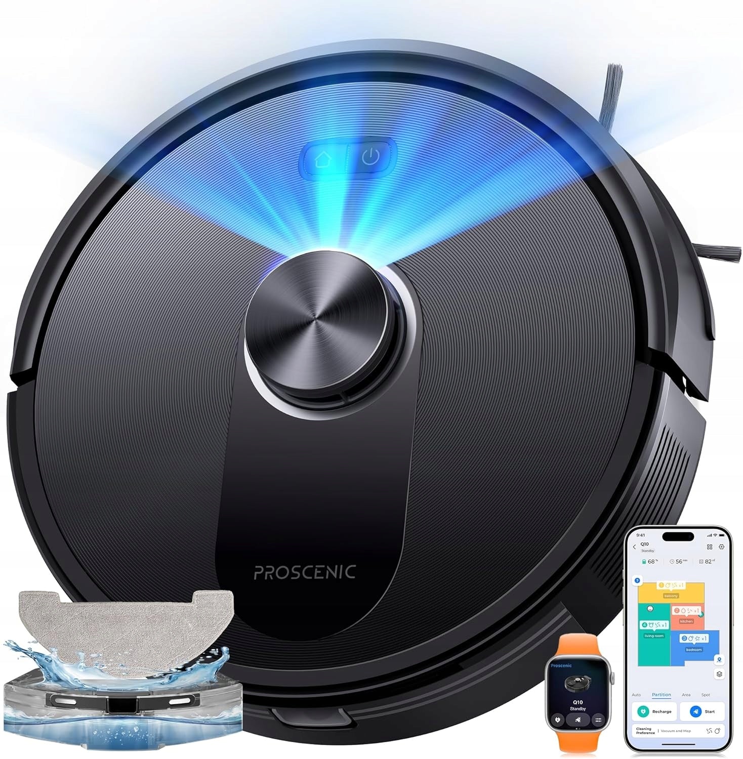3IN1 ROBOT VACUUM CLEANER WITH LIDAR NAVIGATION