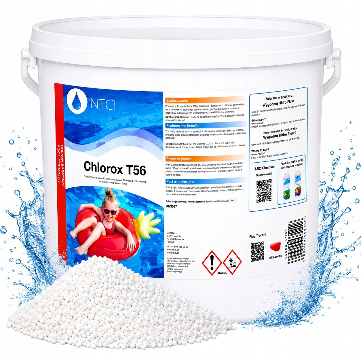 3KG strong CHLORINE SHOCK IN GRANULES POOL CHEMISTRY POOL JACUZZI GRANULES