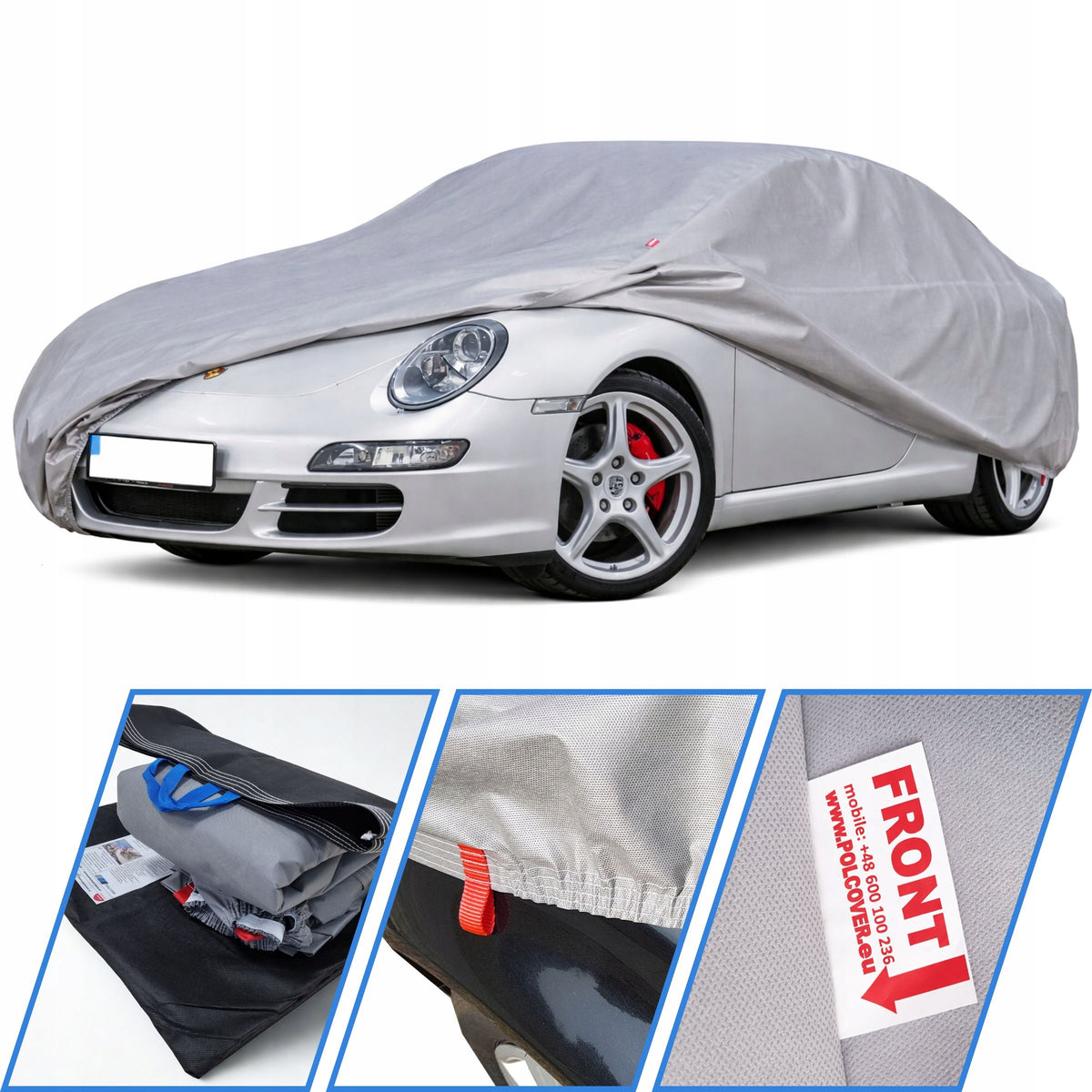 3W CAR COVER FOR Porsche 911 996, 997, 991 | PRACTIC Polcover