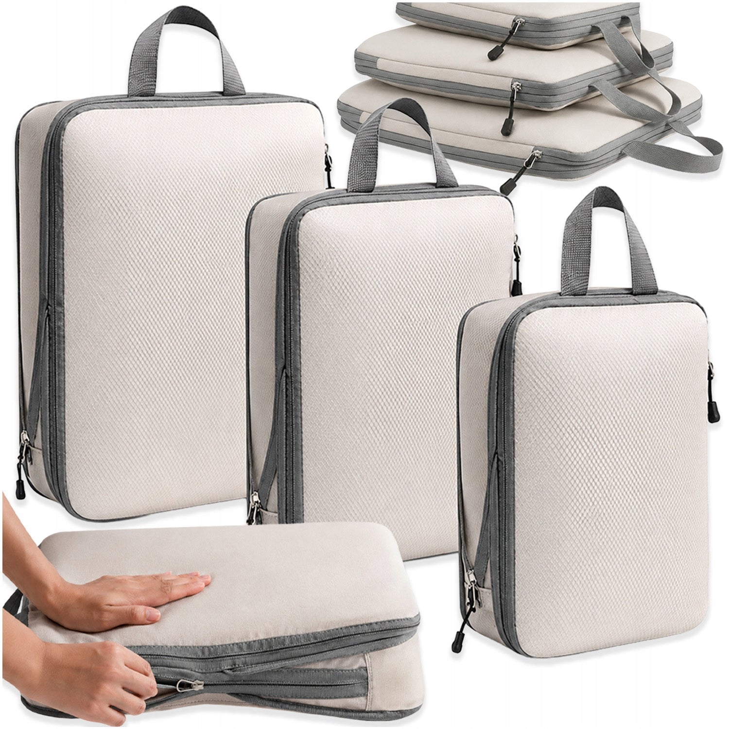 3X COMPRESSION ORGANIZER CLOTHES PACKING KIT FOR CLOSET BAG SUITCASE