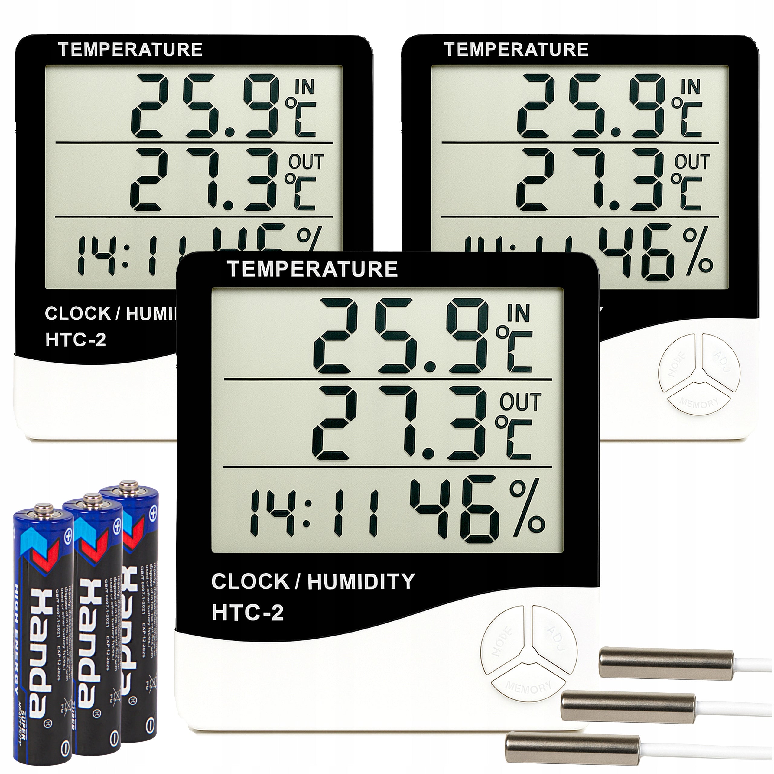 3X WEATHER STATION THERMOMETER ROOM HYGROMETER MINI SET