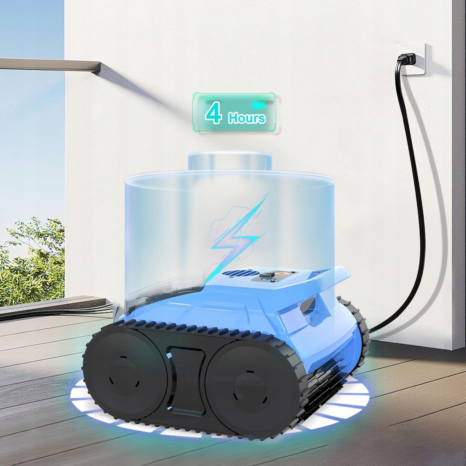 Belaidis baseino dugno ir sienų valymo robotas Seauto SAT20PRO FILTR