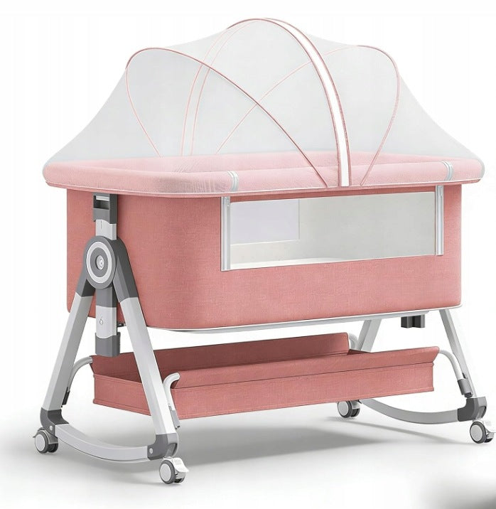 3in1 Baby Crib with Cradle Function and Mosquito Net Packaging status original