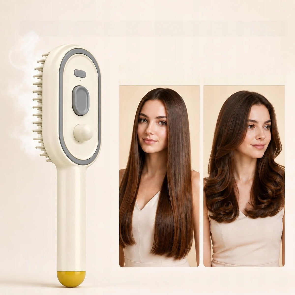 3in1 Electric Massage Hair Brush Strong Ionic Comb With Mist Packaging status original