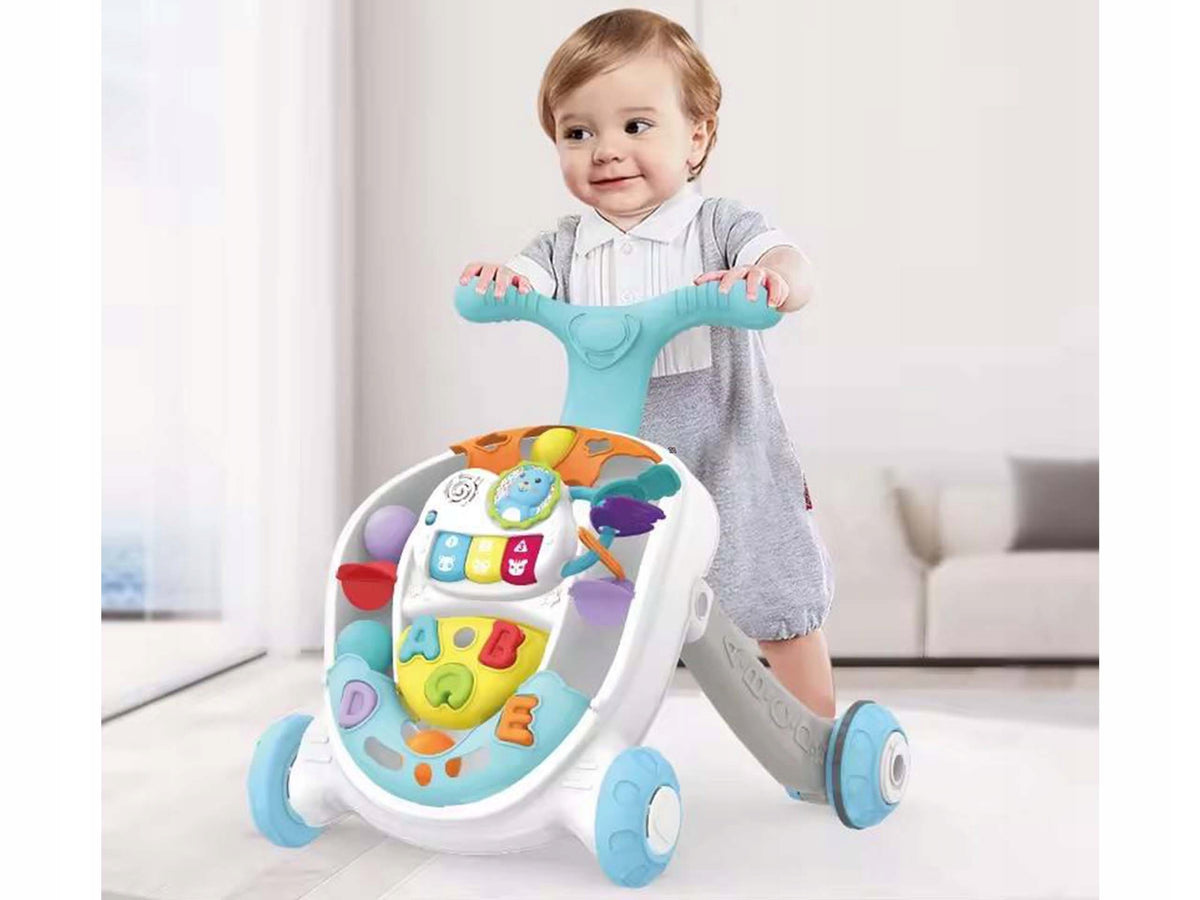 3in1 HQ Pusher Walker Ride-On Interactive Play Panel Balls Pastels Packaging status original
